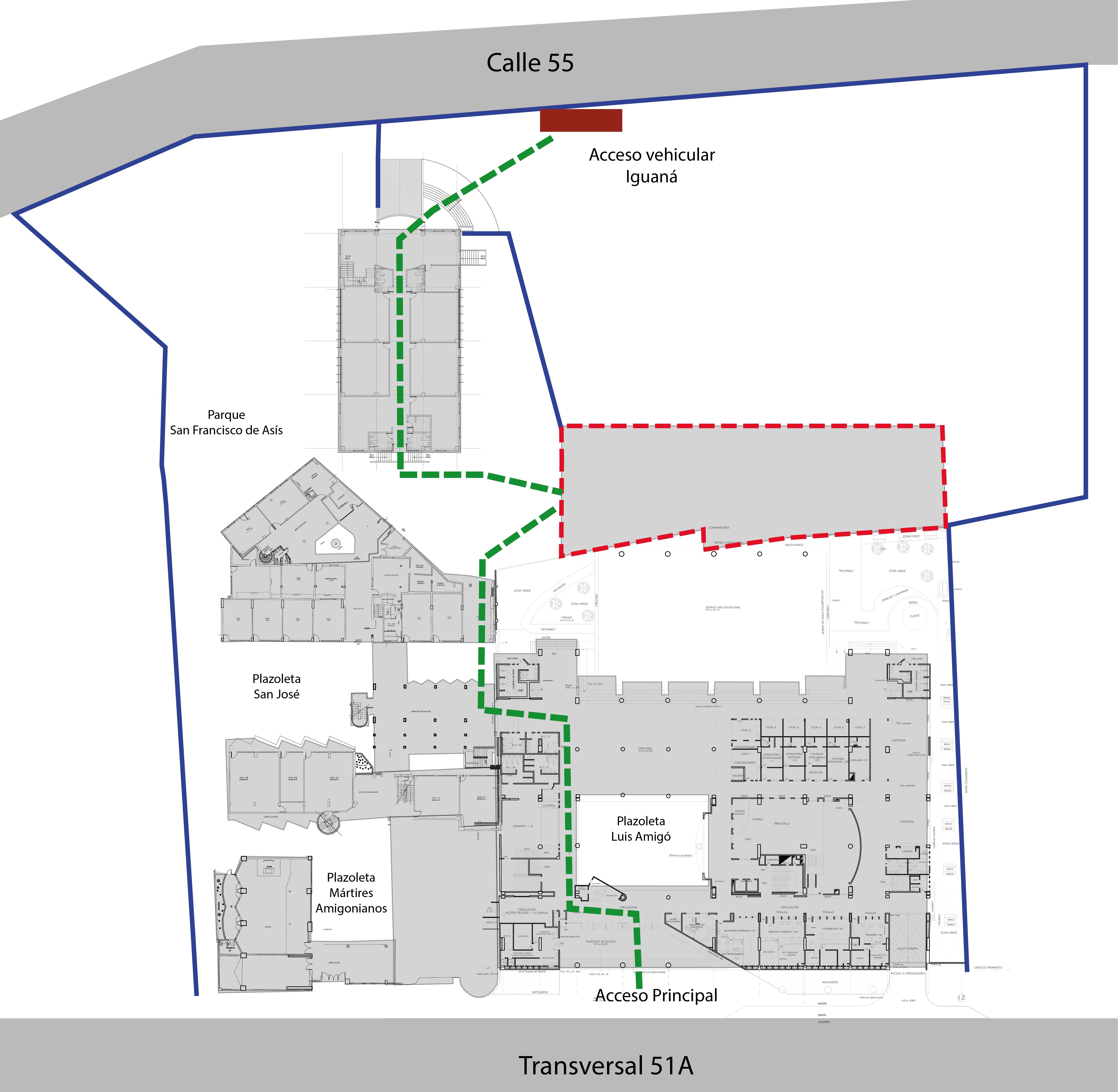 Mapa Universidad Católica Luis Amigó