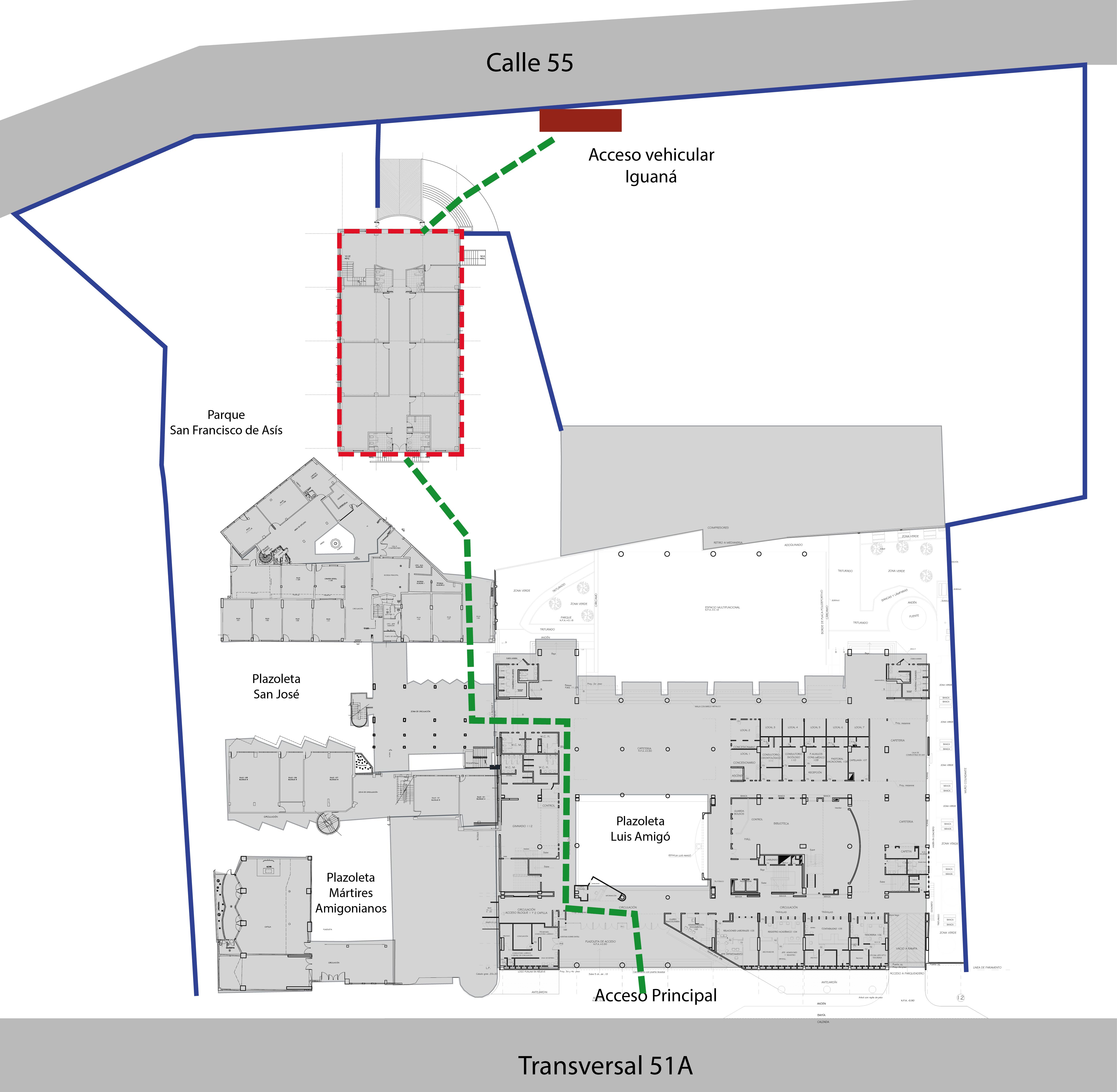 Mapa Universidad Católica Luis Amigó