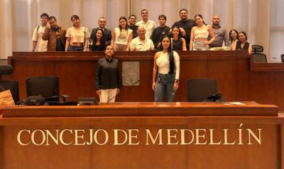 Estudiantes de Derecho visitan el Concejo de Medellín