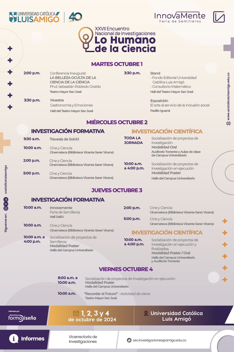 Encuentro Nacional de Investigaciones "Lo Humano de la Ciencia"