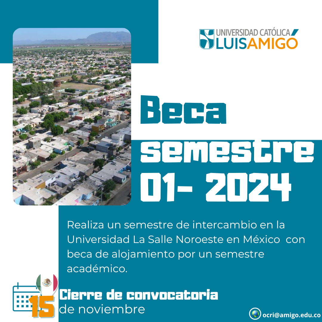 Convocatoria - Beca de alojamiento México 01-2024