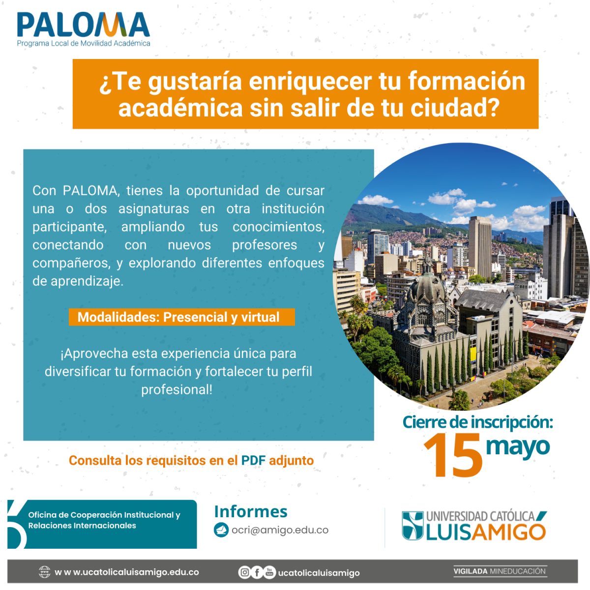 Programa local de movilidad académica – Paloma 