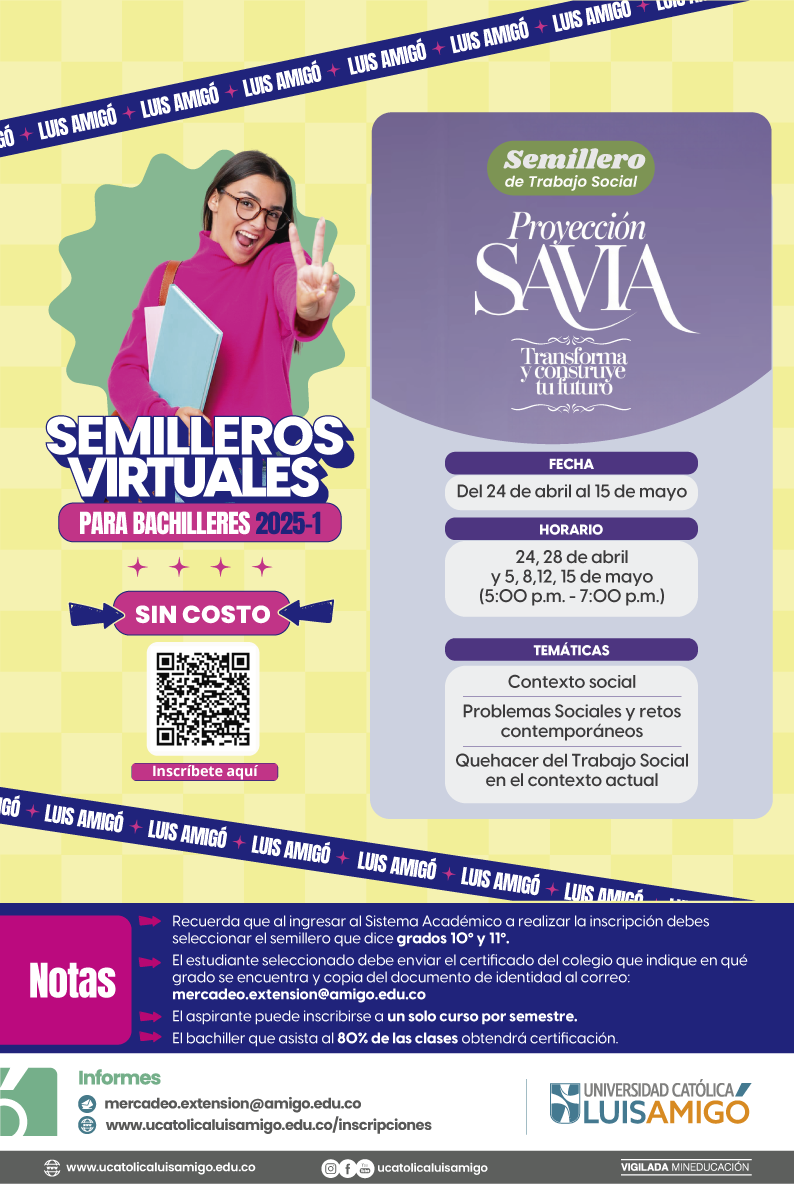 Semilleros Trabajo Social Proyección SAVIA