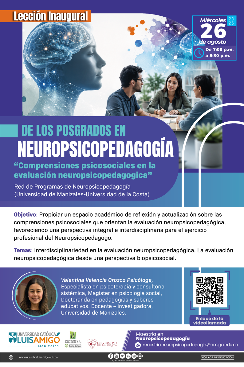 Lección Inaugural de los Posgrados en Neuropsicopedagogía