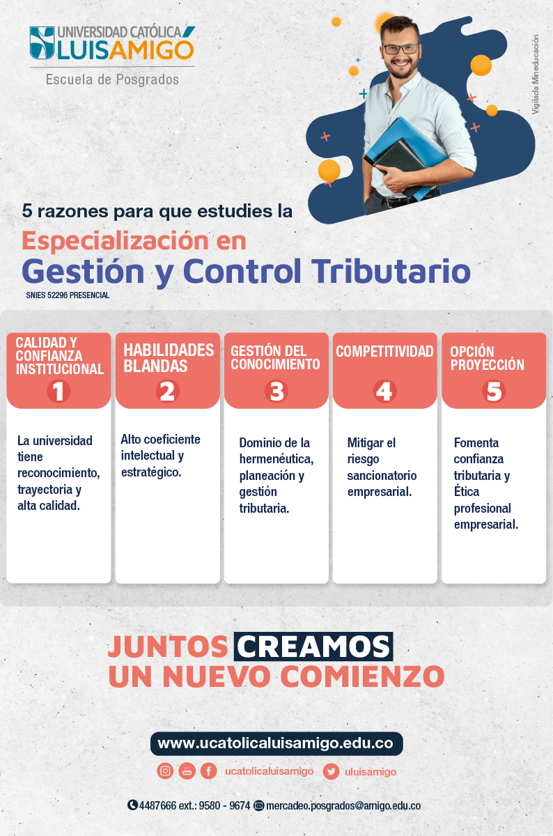 5 Razones para que estudies la Especialización en Gestión y control tributario