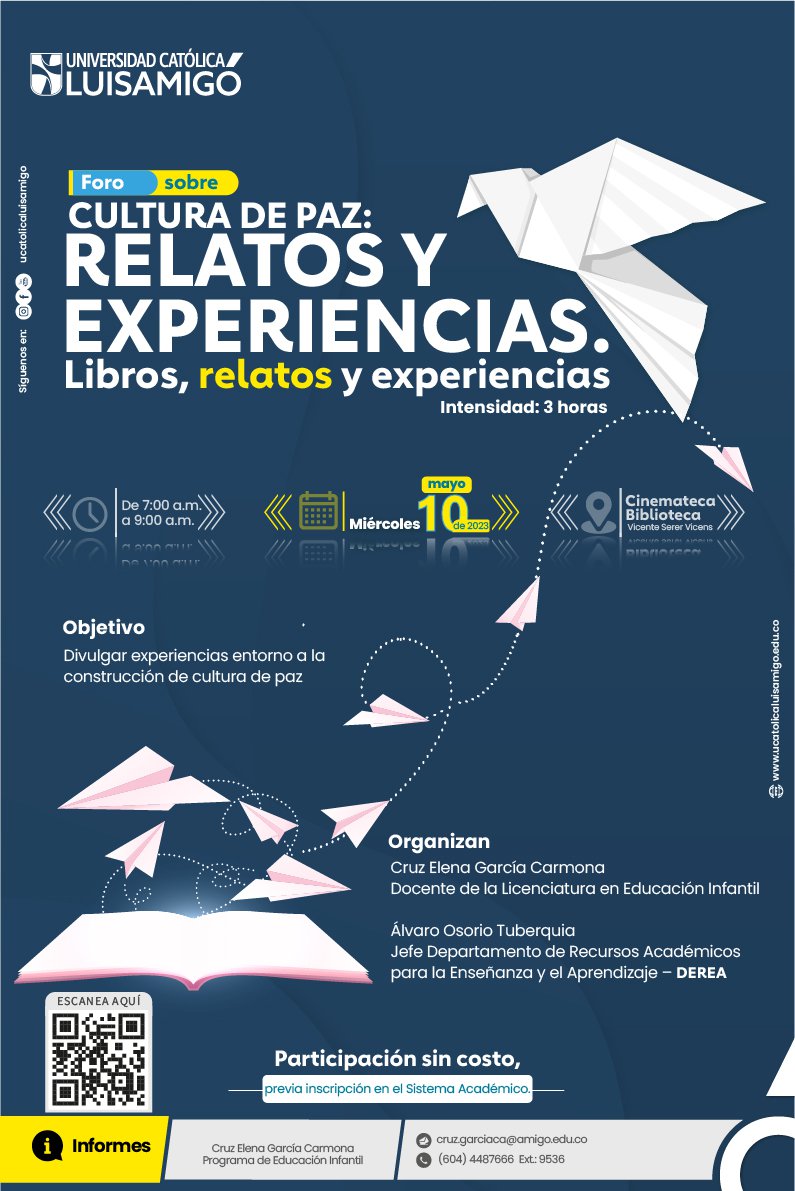 Foro sobre cultura de paz: relatos y experiencias