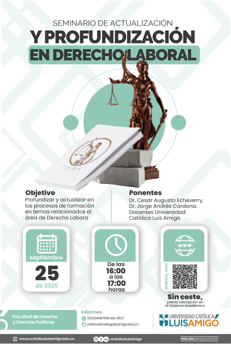 Seminario de actualizacion en derecho laboral Poster