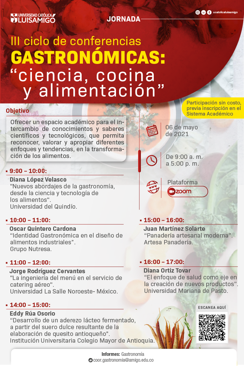 III ciclo de conferencias gastronómicas - ciencia, cocina y alimentacion