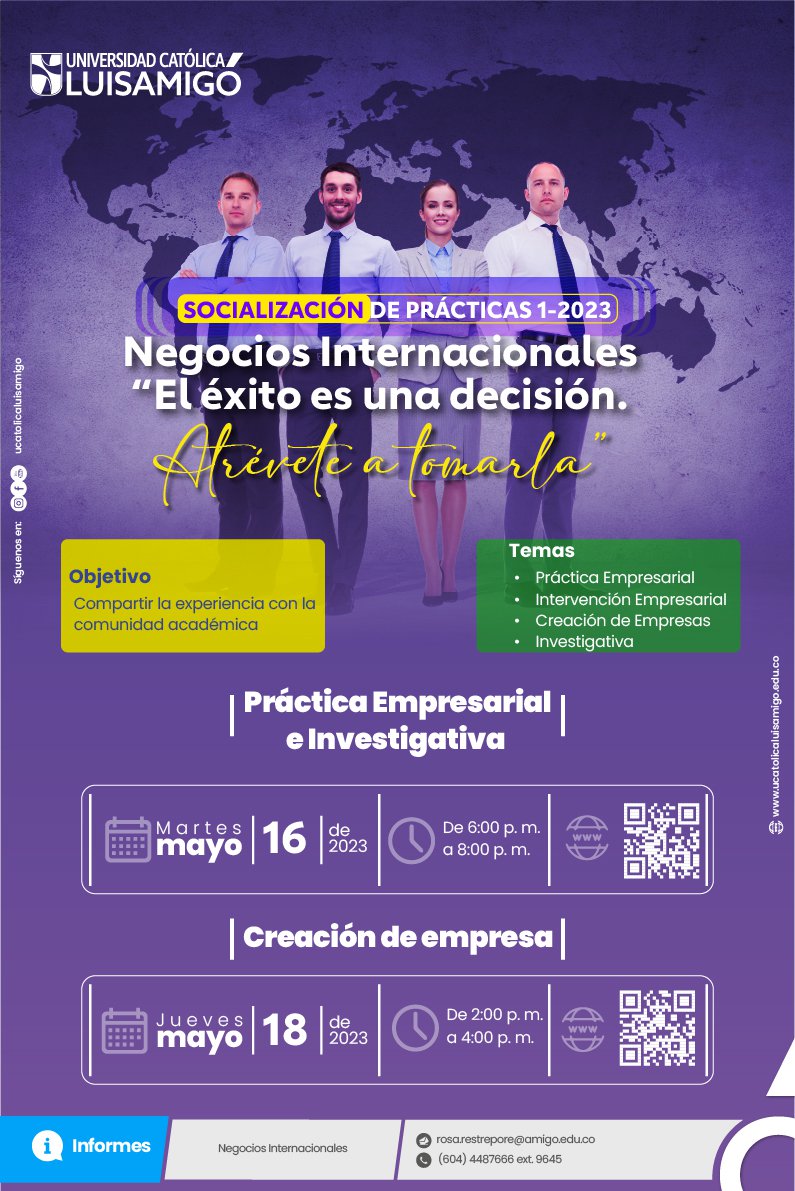 Socialización de Prácticas Negocios Internacionales