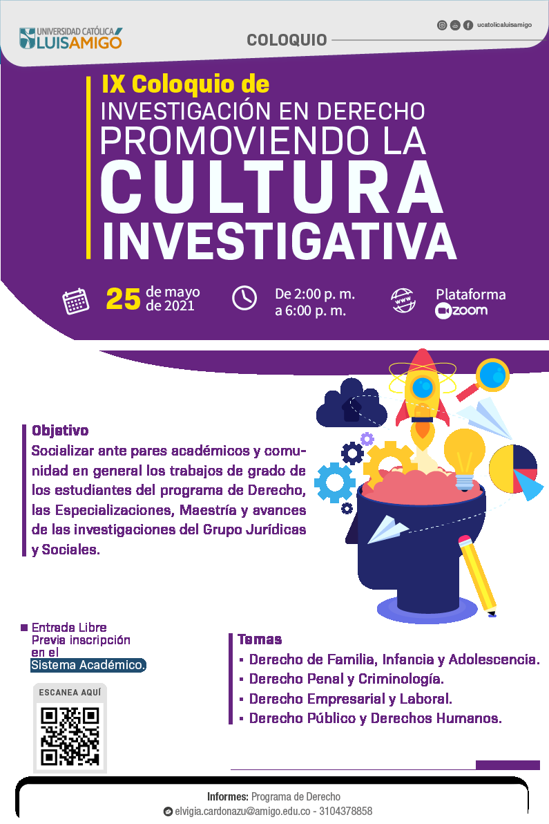 IX Coloquio de Investigación “Promoviendo la Cultura Investigativa”