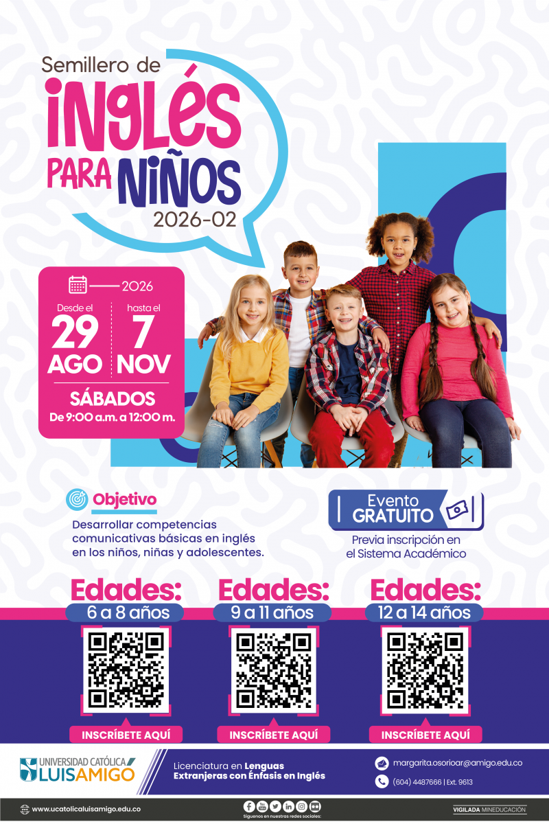 Semillero de Inglés para Niños 2026-2