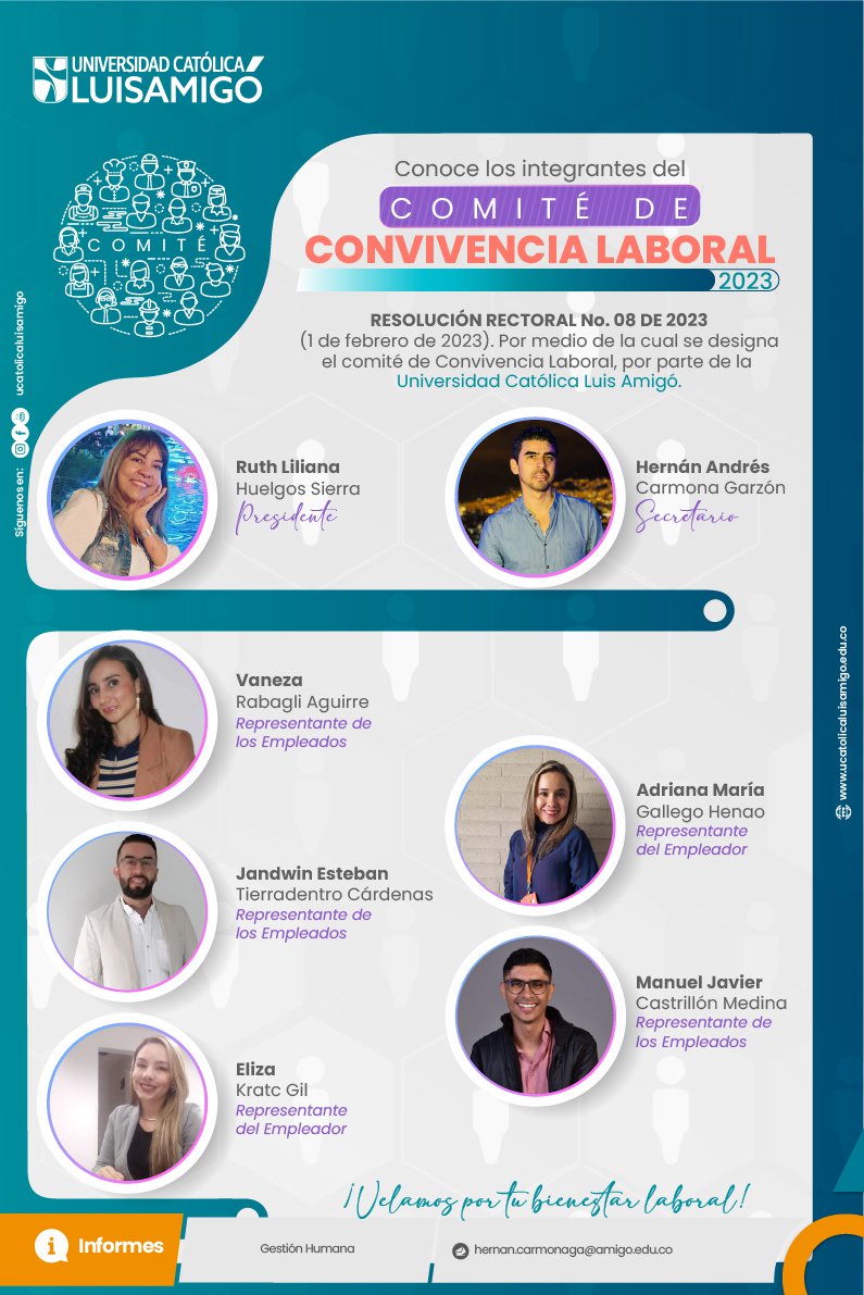 integrantes comite convivencia laboral 2023