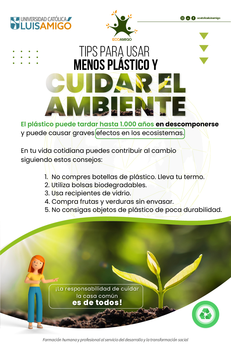 TIPS para usar menos plástico y cuidar el ambiente 