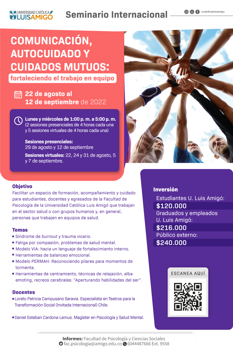 Seminario Internacional Comunicación, autocuidado y cuidados mutuos