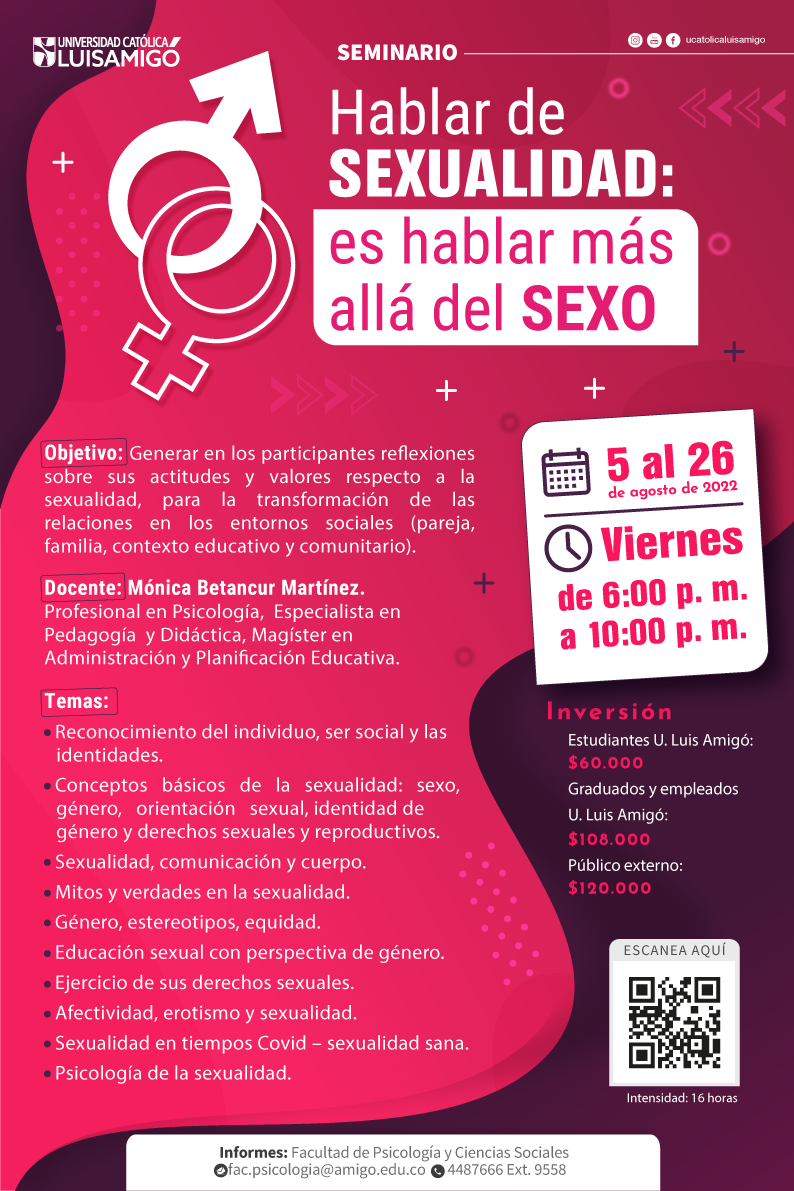 Seminario Hablar de sexualidad: es hablar más allá del sexo