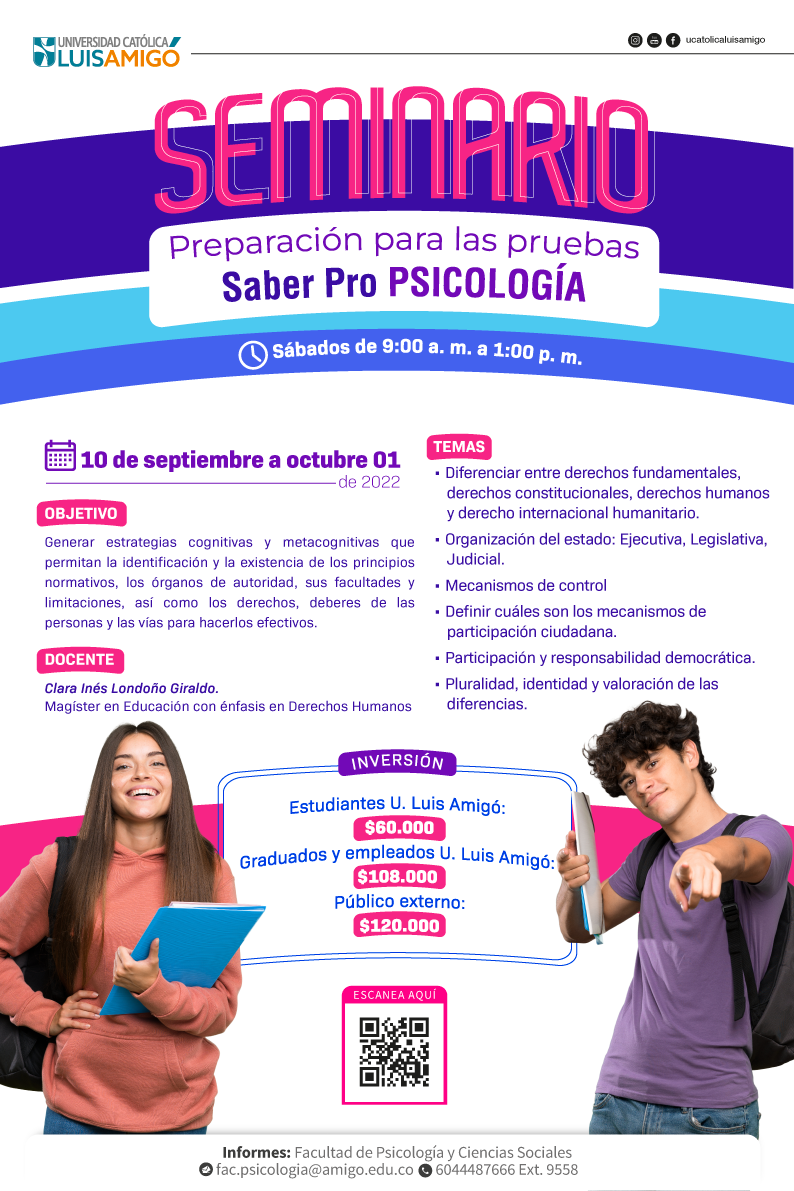 Seminario Preparación para las Pruebas Saber Pro Psicología