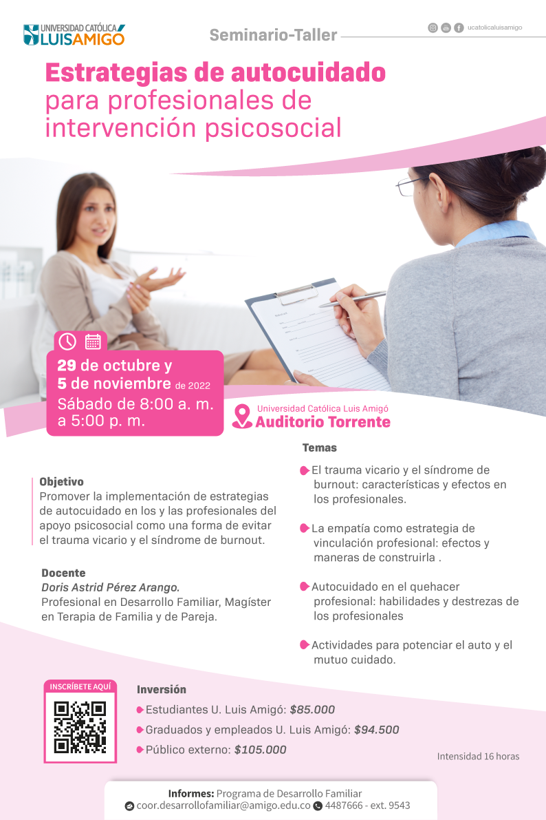 Seminario-Taller Estrategias de autocuidado para profesionales