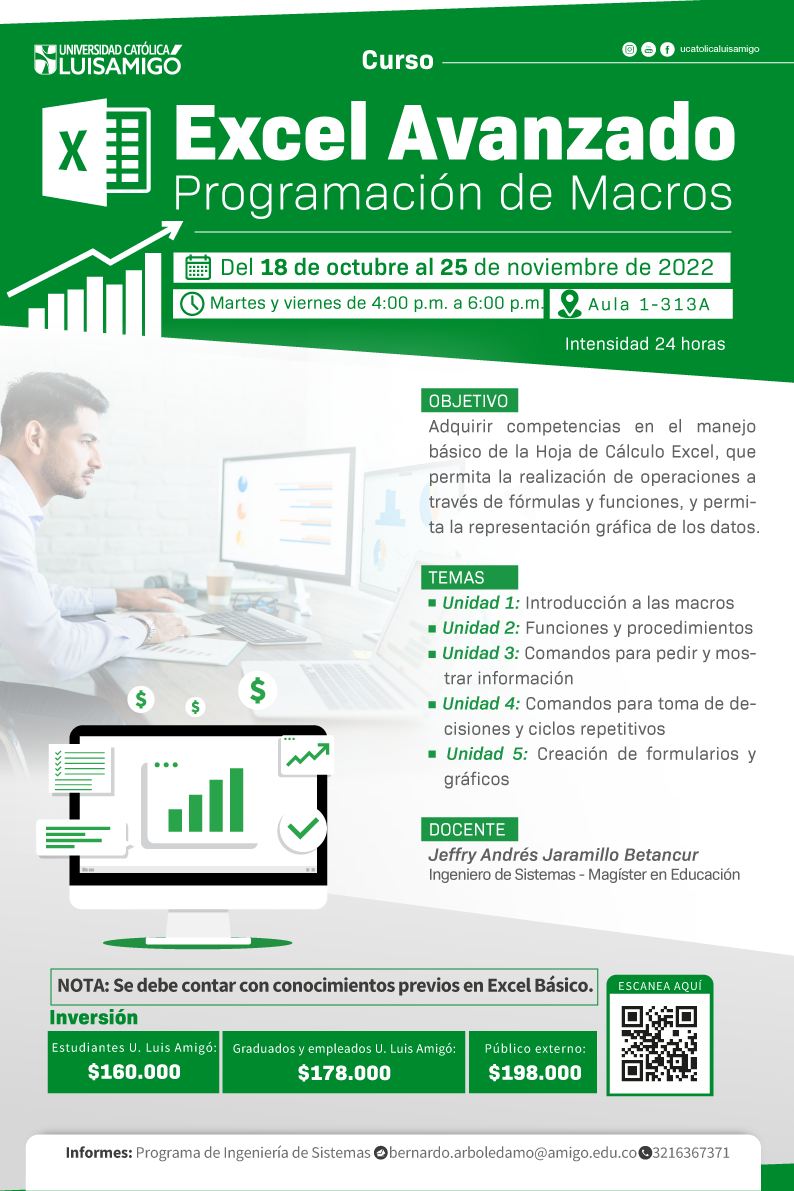 CURSO EXCEL AVANZADO: PROGRAMACIÓN DE MACROS - PRESENCIAL