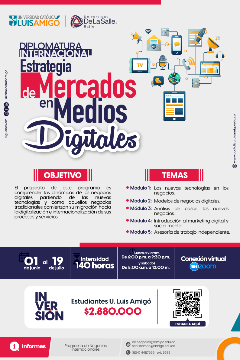 Diplomatura Internacional Estrategia de mercados en medios digitales