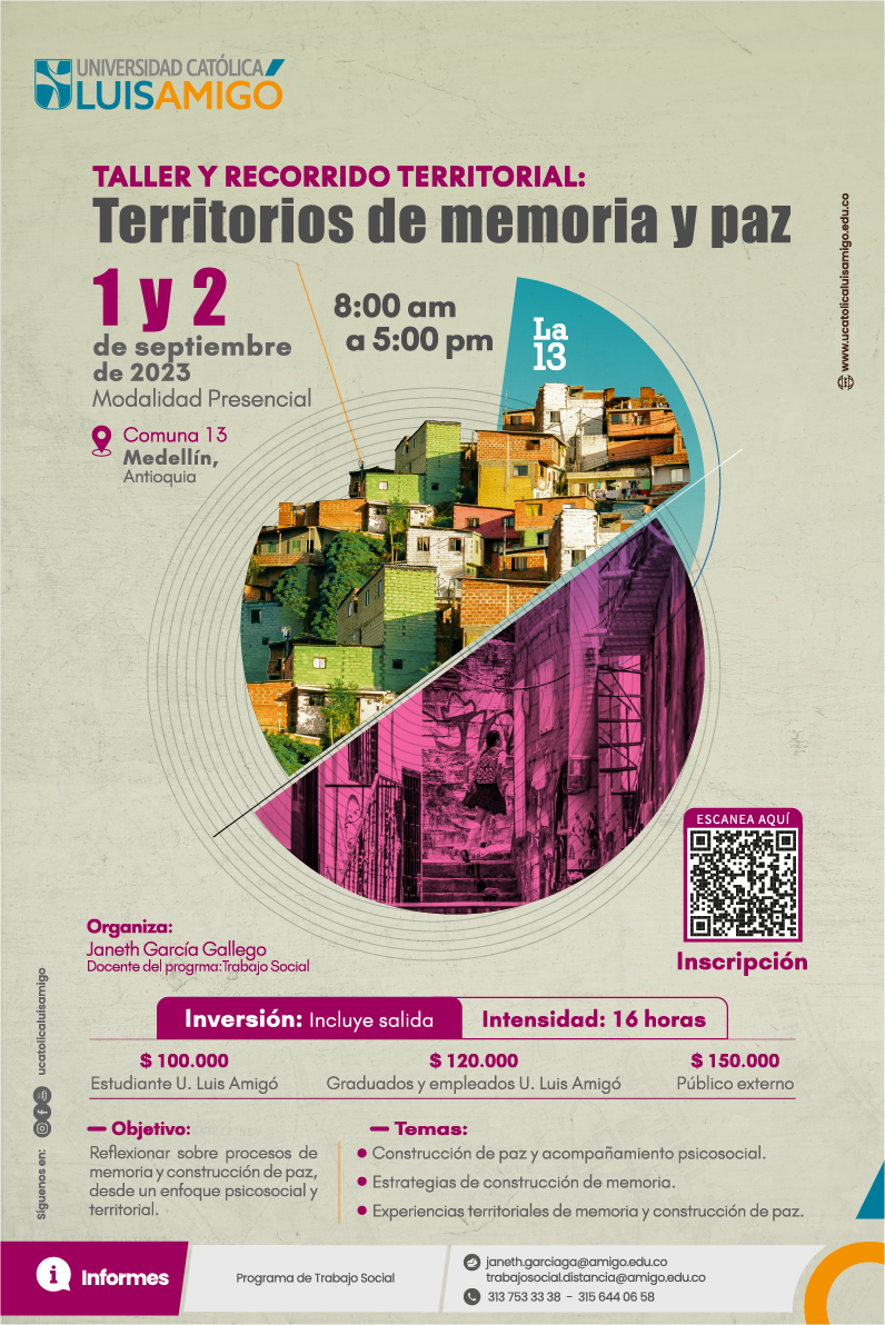 Taller y Recorrido Territorial: Territorios de memoria y paz