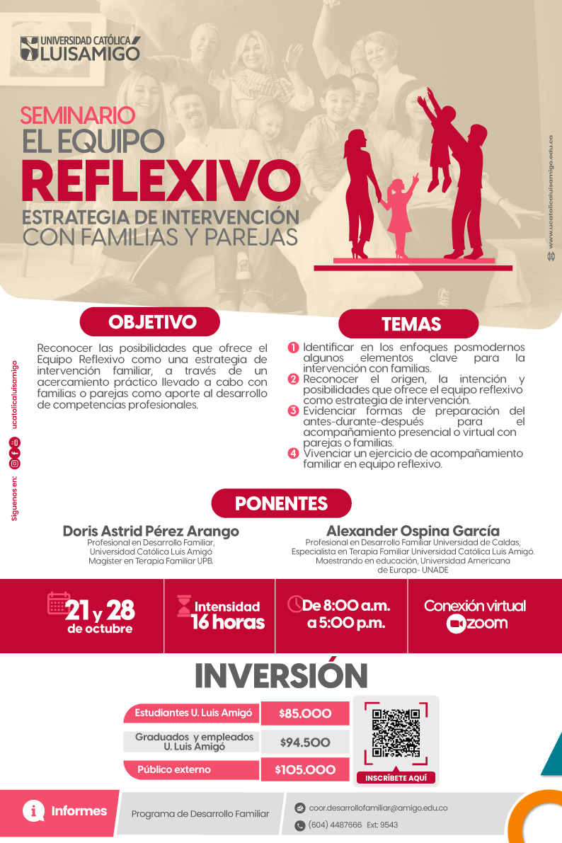 Seminario: El equipo reflexivo. Estrategia de intervención con familias y parejas