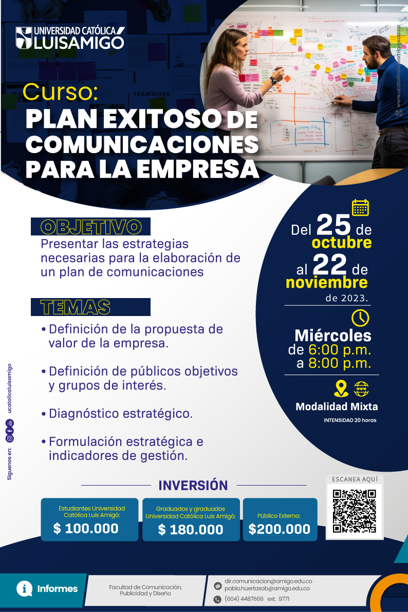 Curso: Plan exitoso de comunicaciones para la empresa