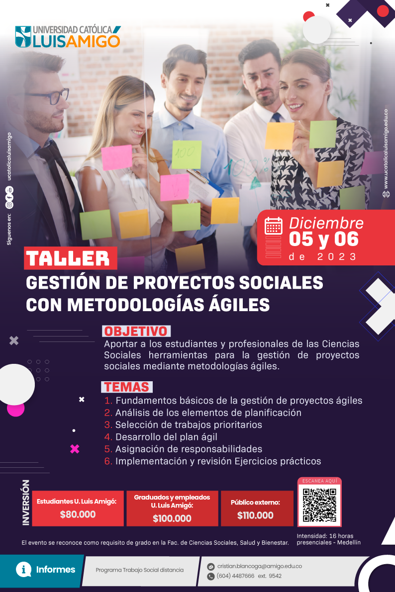 Taller Gestión de Proyectos Sociales con Metodologías Ágiles