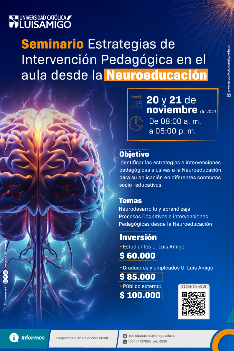 Seminario Estrategias de Intervención Pedagógica en el aula desde la Neuroeducación