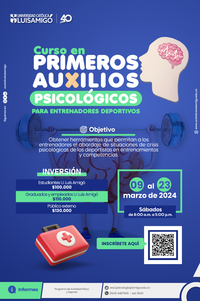 Curso primeros auxilios psicológicos para entrenadores deportivos