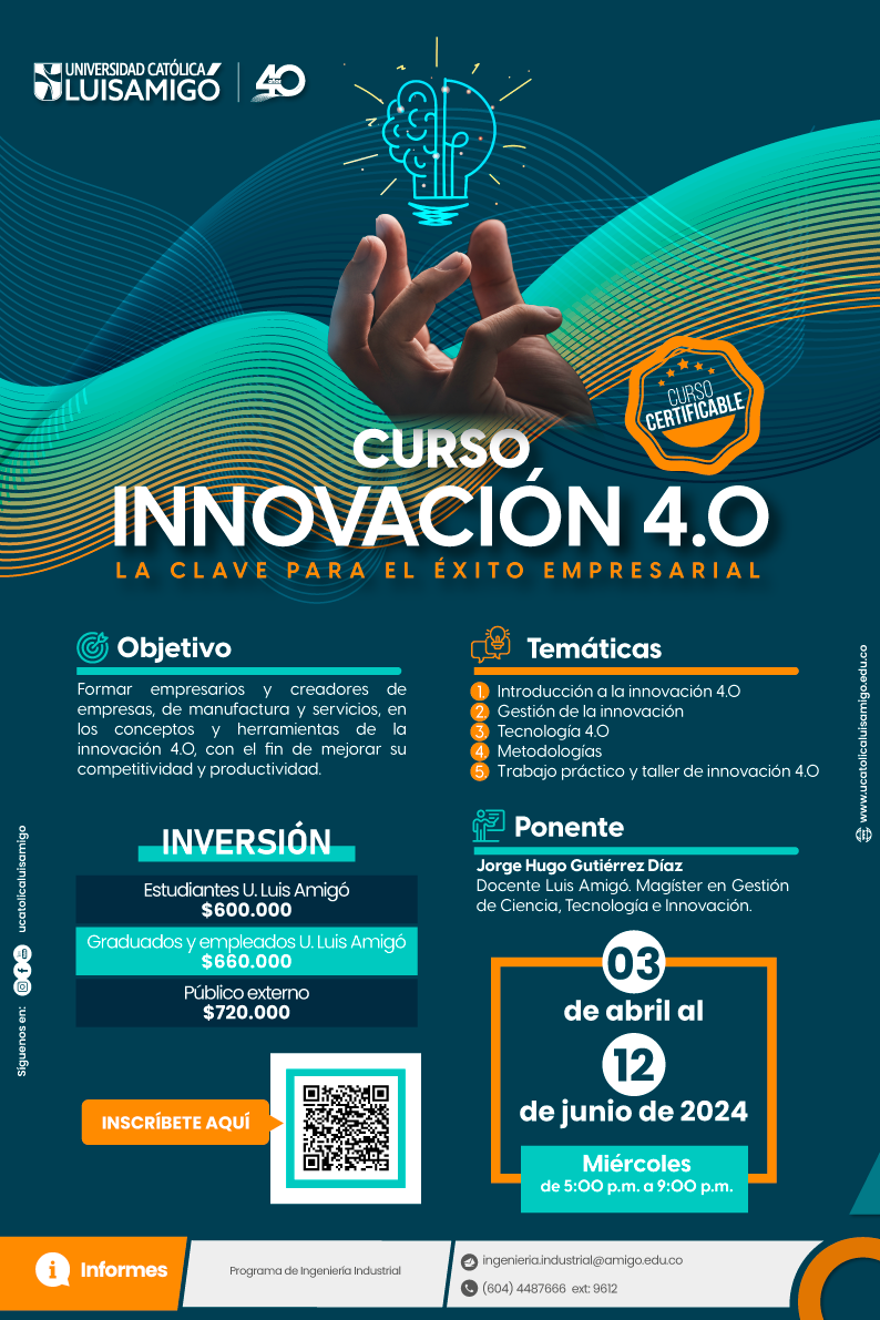 Curso Innovación 4.0 La clave para el éxito empresarial