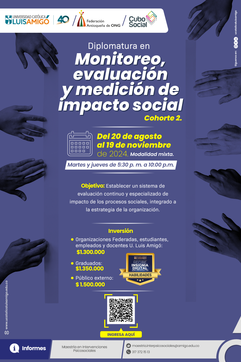 Diplomatura en Monitoreo, evaluación y medición de impacto social, cohorte 2