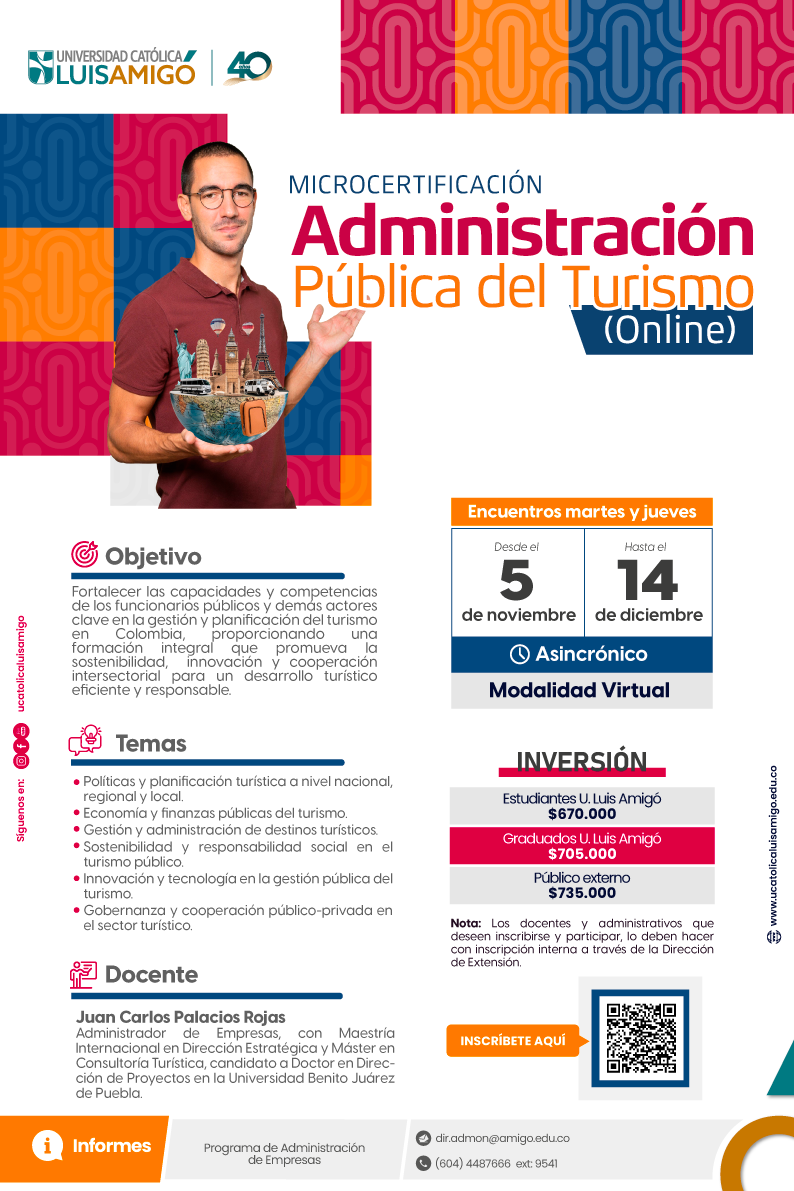Microcertificación Administración pública del turismo (online)