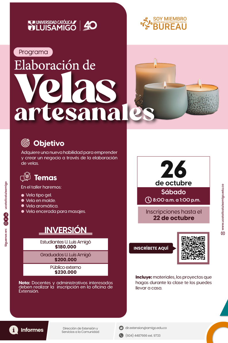 Programa elaboración de velas artesanales