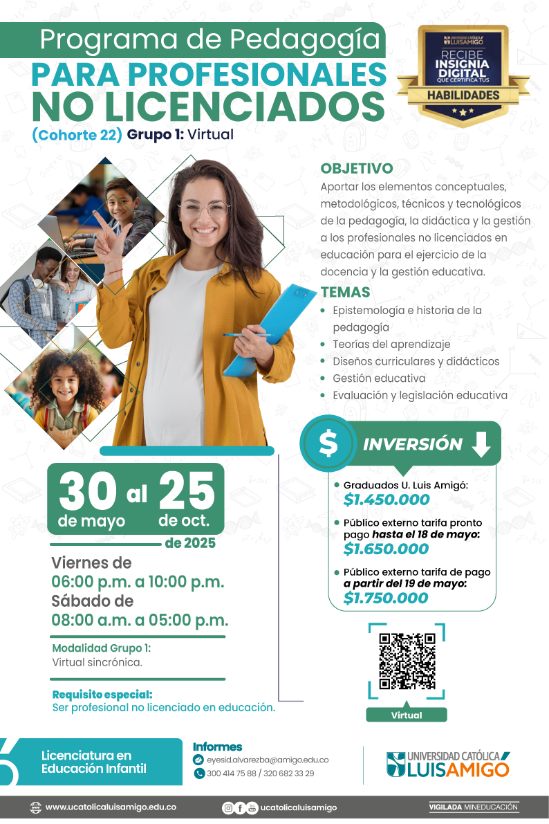 Programa de pedagogía para profesionales no licenciados
