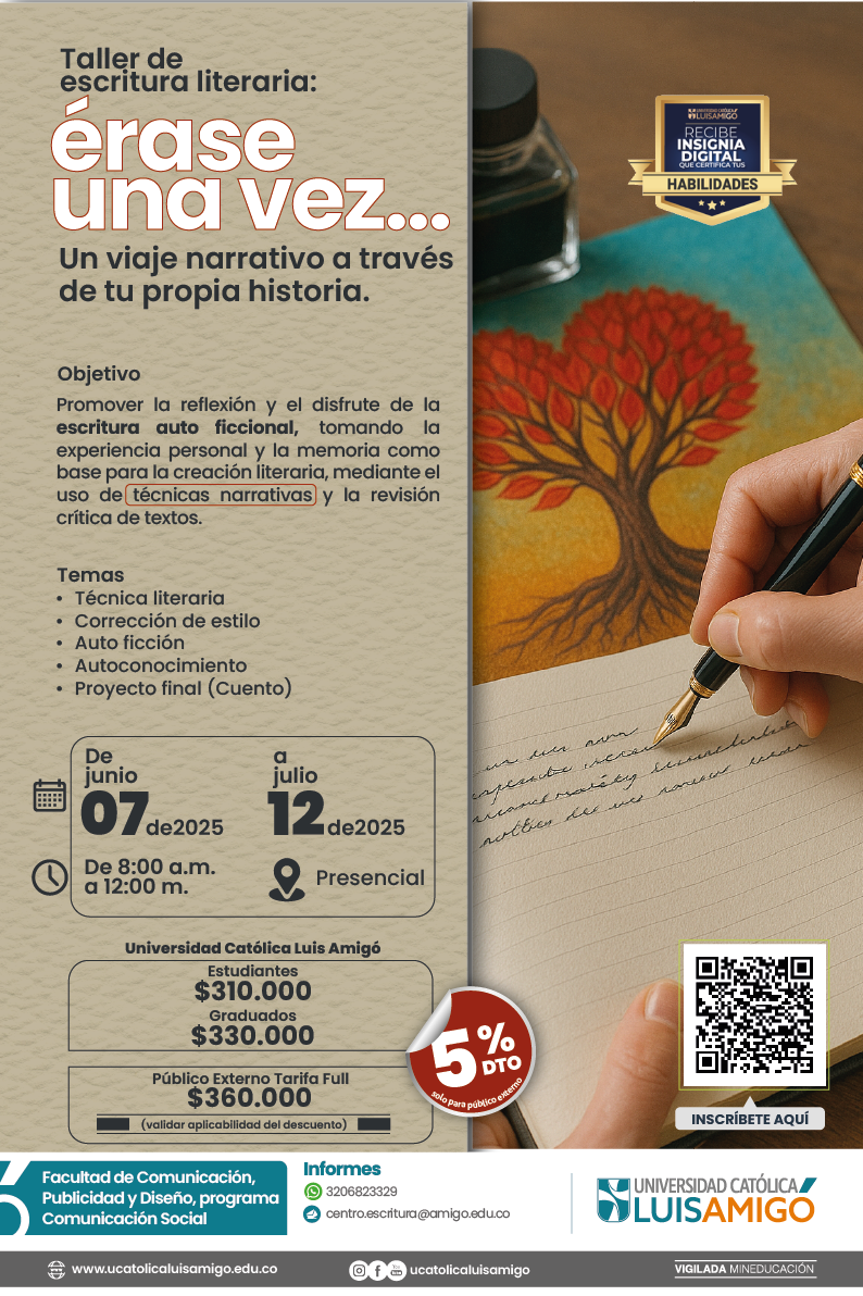Taller de escritura literaria  érase una vez
