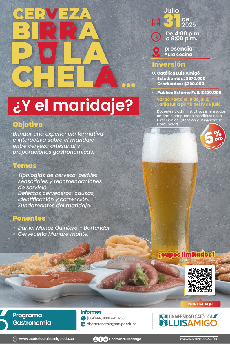 Cerveza Birra, pola, chela…. ¿Y el maridaje?