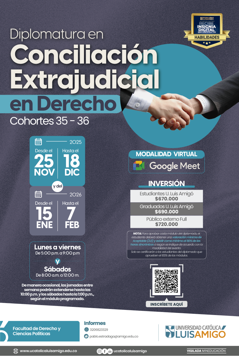 Diplomatura en Conciliación Extrajudicial en Derecho