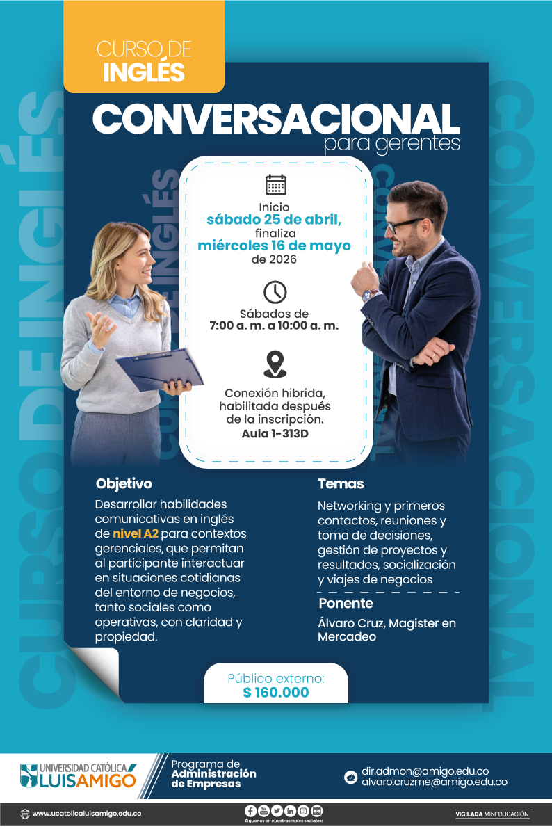 Curso de Inglés conversacional para gerentes