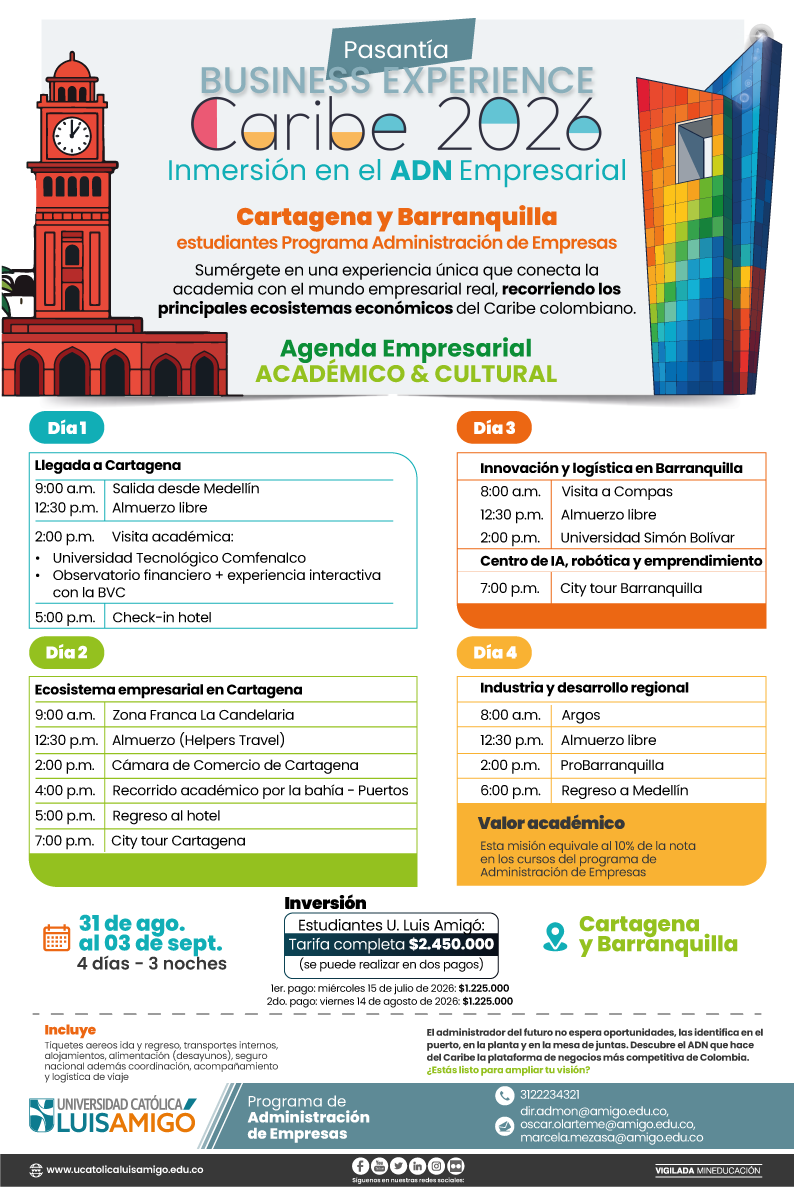 Pasantía Business Experience Caribe 2026