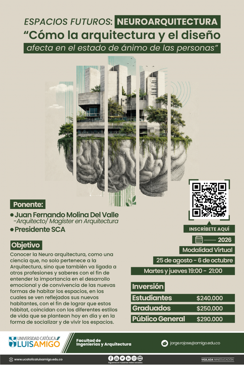 Espacios futuros: Neuroarquitectura “Cómo la arquitectura y el diseño afecta en el estado de ánimo de las personas”