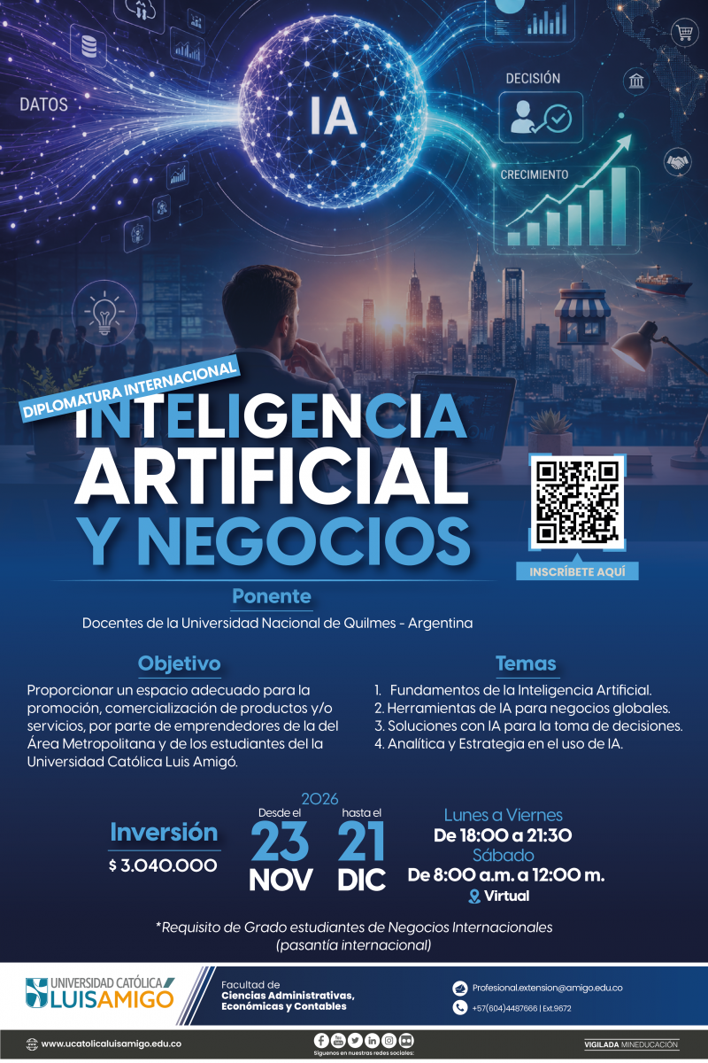 Diplomatura Internacional en Inteligencia Artificial y Negocios 2026-2