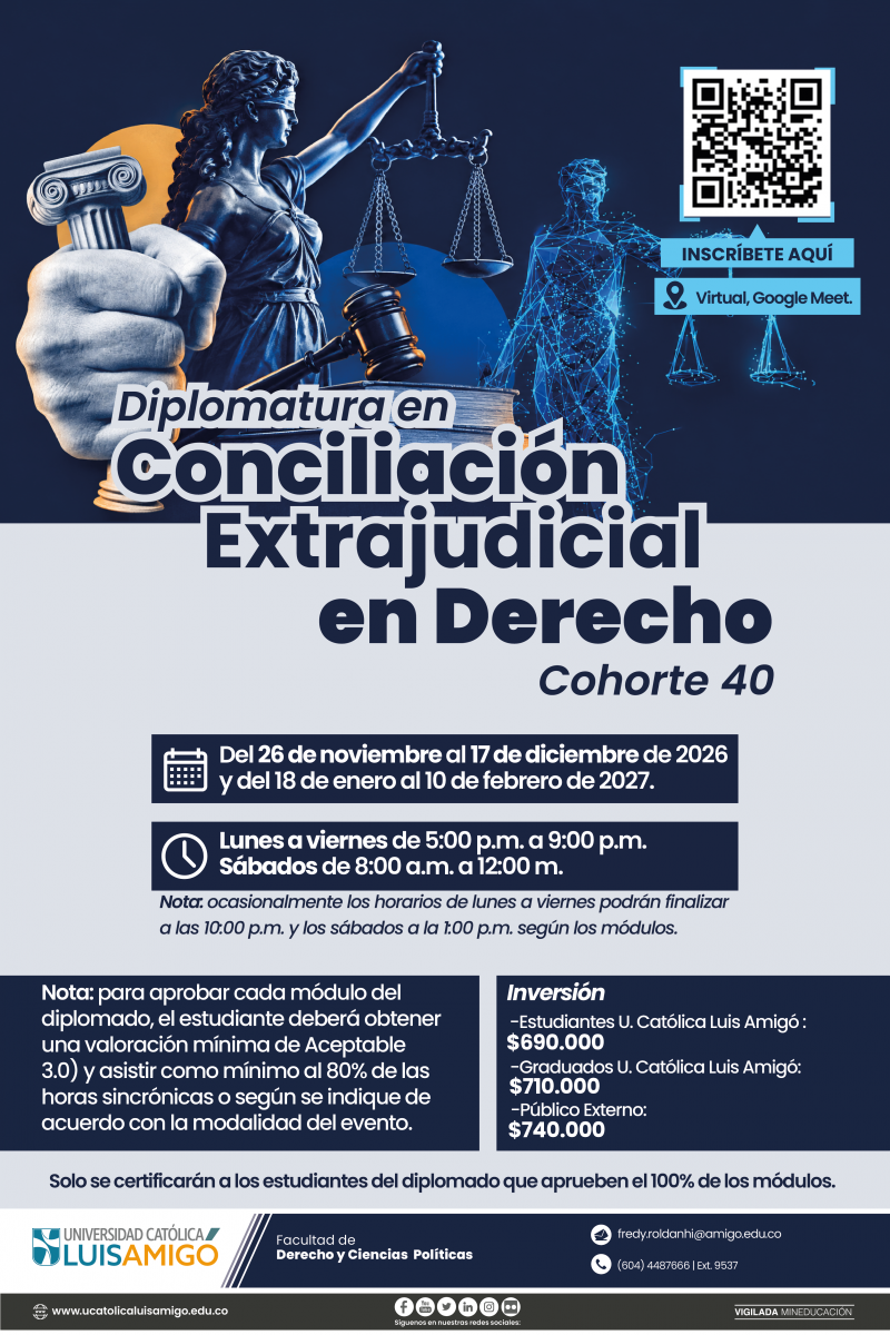Diplomatura en Conciliación Extrajudicial en Derecho, Cohorte 40