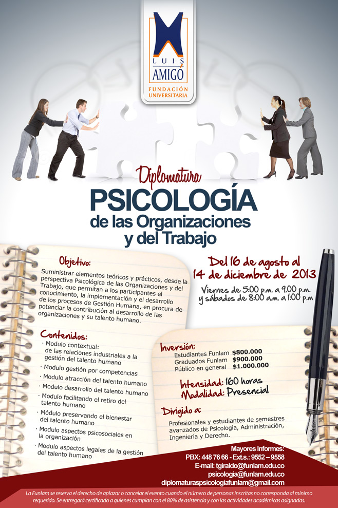 Diplomatura Psicología de las organizaciones y del trabajo