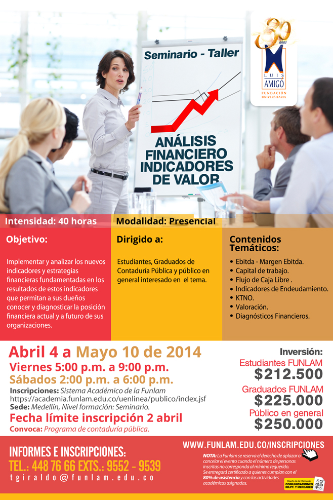 Seminario - Taller Análisis financiero indicadores de valor