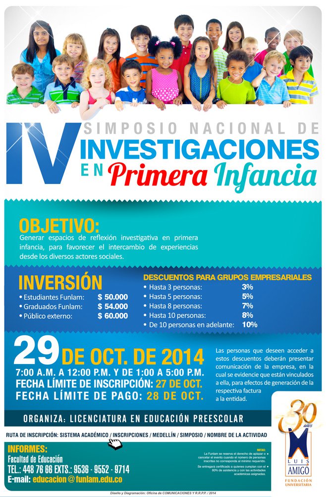 Seminario IV Simposio Nacional de Investigaciones en Primera Infancia