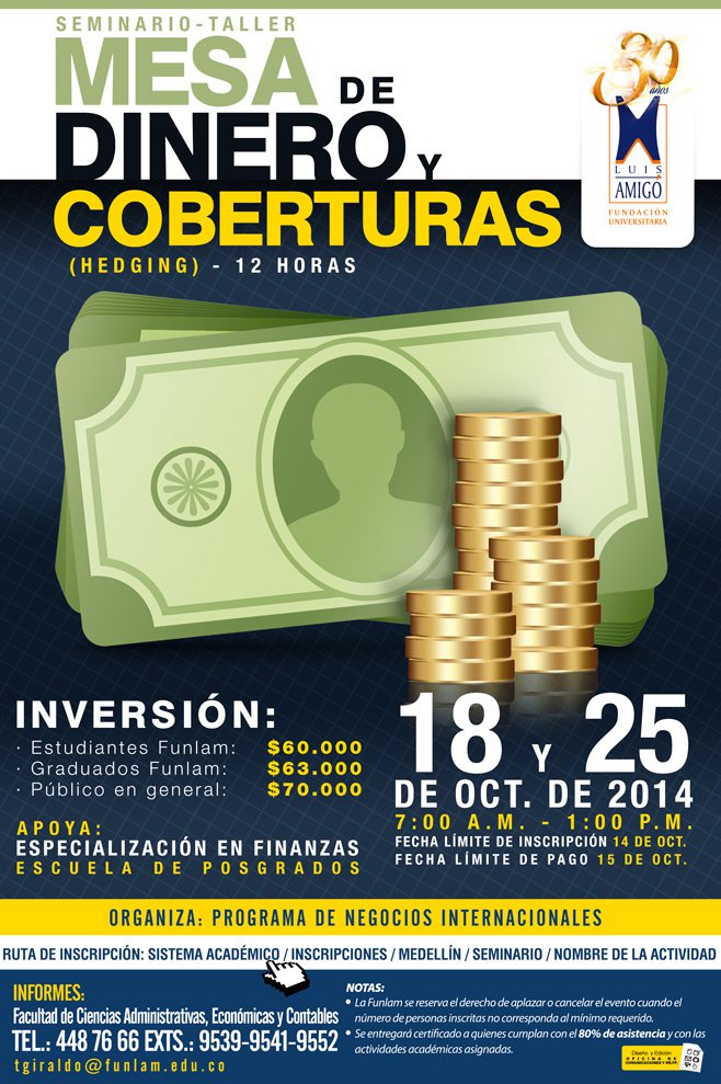 Seminario - Taller Mesa de dinero y corberturas (Hedging)