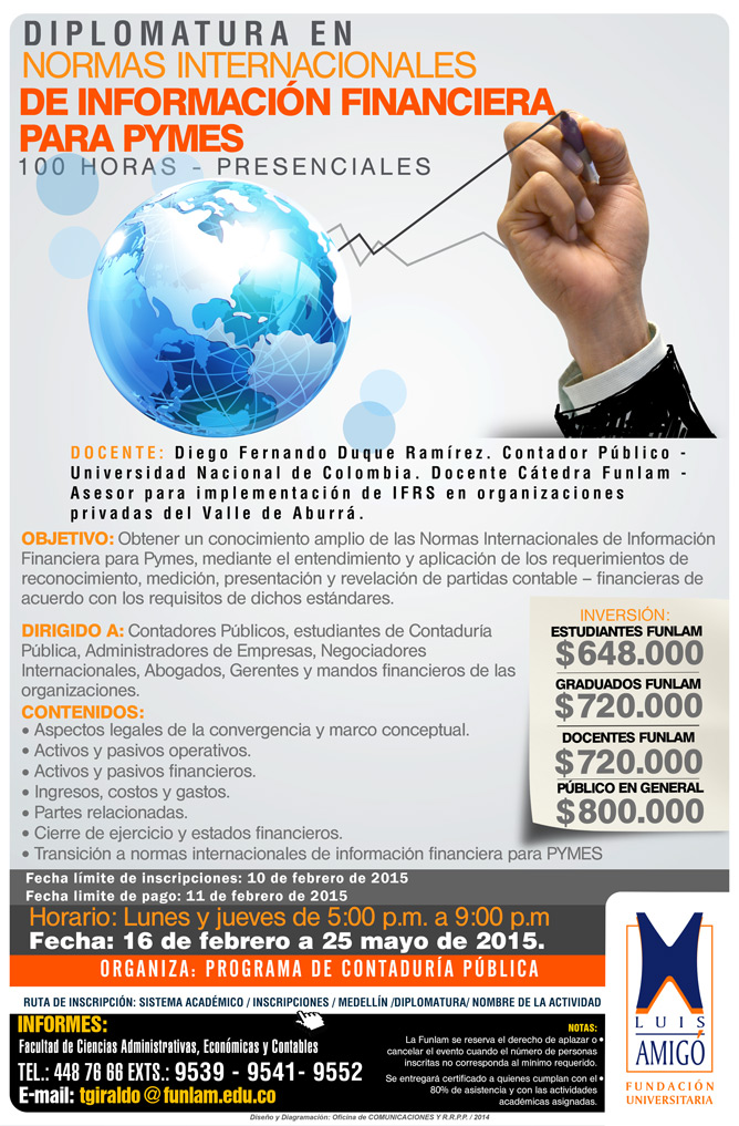 Diplomatura en Normas Internacionales de Información Financiera para PYMES