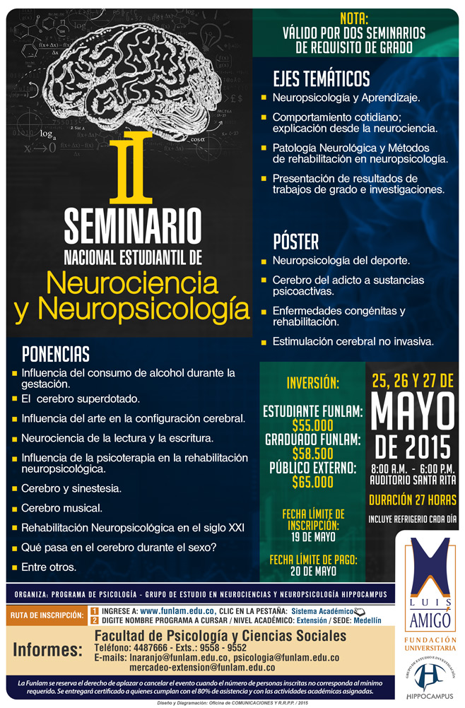 II Seminario Nacionnal Estudiantil de Neurociencia y Neu?ropsicologia
