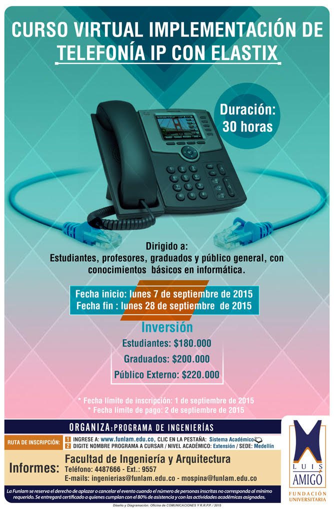 Curso Virtual Implementación de Telefonía IP con ELASTIX