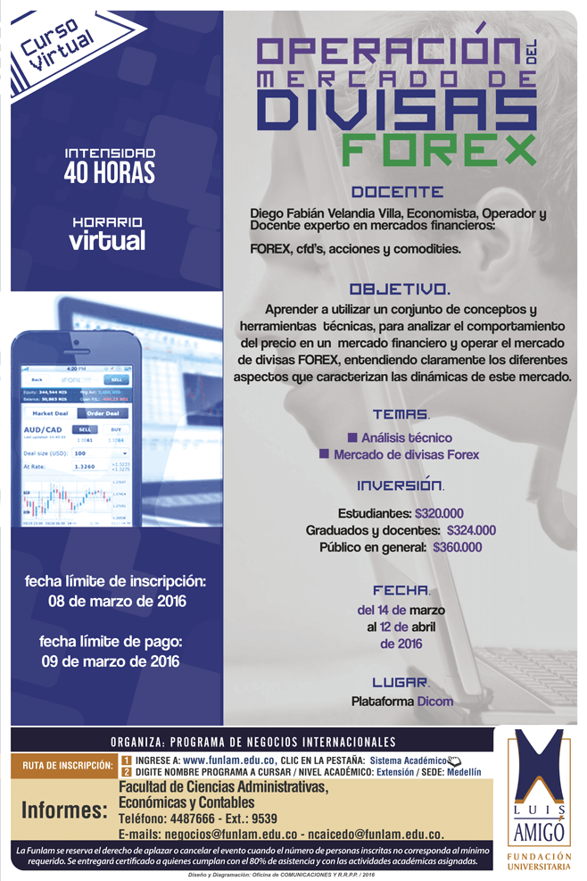 Curso Virtual operación del meracdo de divisas Forex 